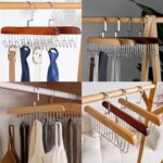 Space Saving 8 Hooks Wooden Hangers (1 Pc) - Image 4
