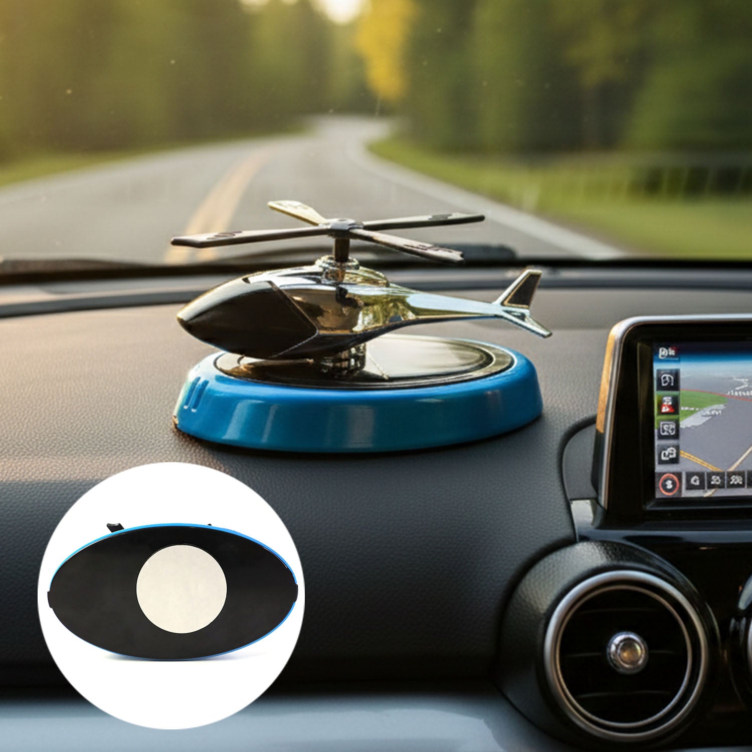 04_2a2d2520-7f9a-468a-af29-2f90288b7805.jpg Helicopter Shape Car Dashboard Perfume Air Freshener - Image 1