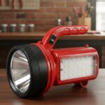 OMEGA 200W High Power LED Laser Torch Light with Side Emergency Light Panel (1 Pc) - Image 5