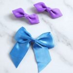Elegant Satin Ribbon Bow Hair Clips Set (3 Pc) - Image 4