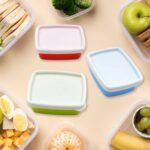 3-Piece Multicolor Airtight Container Set – Rectangular Food & Fridge Storage - Image 11
