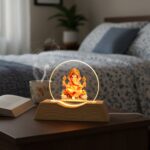 Premium 3D Lord Ganesha Acrylic LED Night Lamp (1 Pc) - Image 8