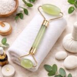 Premium Dual Head Jade Stone Face Roller & Gua Sha Massage Tool Set (1 Pc) - Image 7