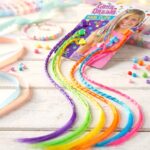 Colourful Braided Hair Extension Streaks for Girls & Kids (6 Pc) - Image 6