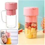 Portable Crusher Juicer With Handle & Straw, USB Rechargeable Multi Blades (420 ML) - Image 12