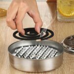 Stainless Steel Mosquito Coil Stand with Smoke Vent Lid (1 Pc) - Image 3
