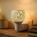 Decorative Star Pattern Kapoor Dani Mosaic Glass Plug-In Night Lamp (1 Pc) - Image 4