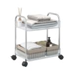 2 Layer Multipurpose Storage Trolley with Wheels (1 Pc) - Image 8