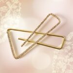 Premium Golden Crystal Triangle Saree Safety Pin Brooch (1 Pc) - Image 7