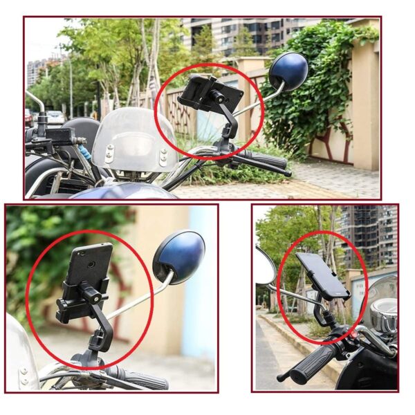 Full Metal Bike Mobile Holder for Scooty