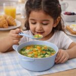 Wheat Straw Kids Soup Bowl with Matching Spoon (240ML, 1 Set ) - Image 5