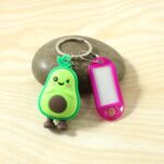 Cute Cartoon Character Keychain with Label Tag Holder (1 Pc) - Image 3