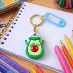 Cute Avocado Cartoon Character Decorative Keychain (1 Pc) - Image 4