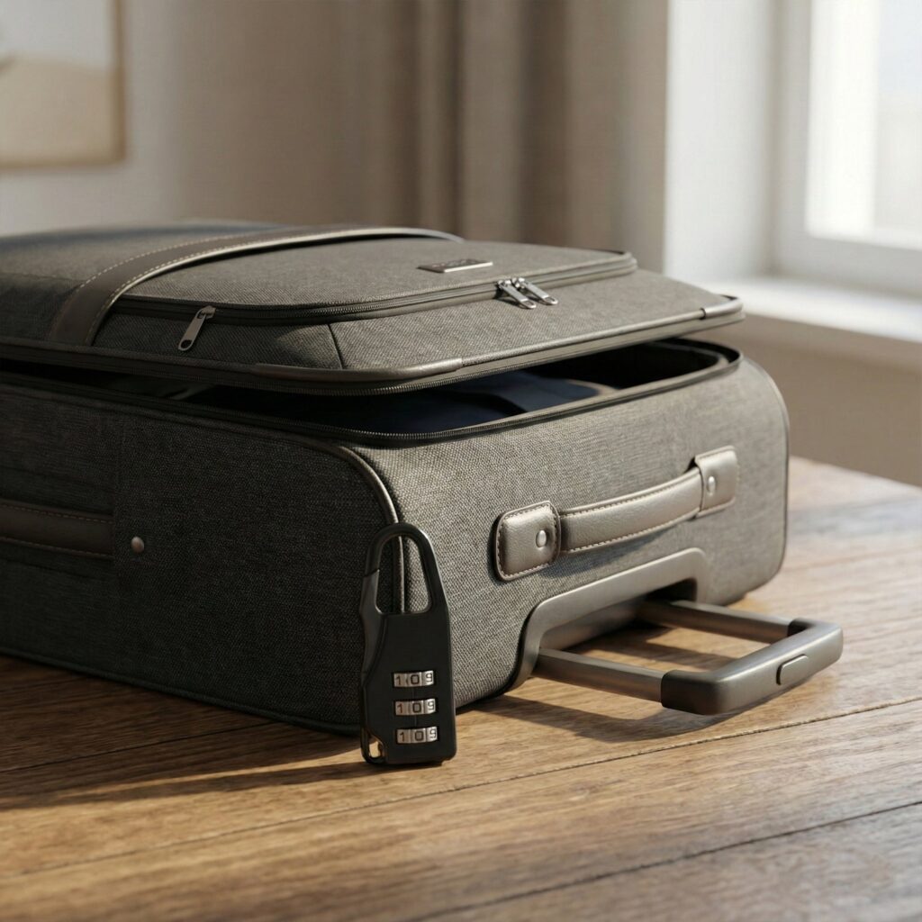 Secure 3-Digit Combination Travel Lock for Luggage