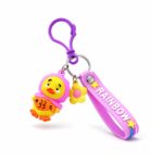 Cute Rainbow Strap Cartoon Duck Keychain (1 Pc) - Image 5