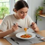 Premium Stainless Steel Kitchen Plastic Handle Cutlery Set With Tray (24 Pc Set) - Image 7