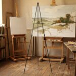 66 Inch Long Adjustable Metal Tripod Easel Stand with Carry Bag (1 Pc) - Image 5