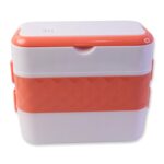 Electric Heated Lunch Box with Stainless Steel Inner Containers (1 Set) - Image 5