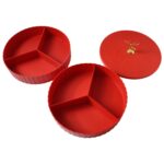 2 Layer Multipurpose Decorative Dry Fruit and Snack Serving Tray (1 Pc) - Image 5