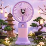 Cute USB Rechargeable Mini Desktop Fan with Stand for Office & Home - Image 6