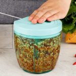 Manual Stainless Steel Handheld Vegetable Chopper with 5 Blades (750 ml) - Image 8