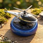Solar Helicopter Car Dashboard Air Freshener Rotating Perfume Decor - Image 6