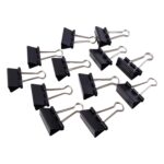 Medium Size Heavy-Duty Black Binder Clips Set (32 mm, 12 Pc) - Image 5