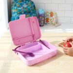 Smart Leak Proof Lunch Box with 3 Compartments and Spoon Set (1 Set) - Image 8