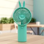 Cute Bunny Ear Design Portable USB Rechargeable Mini Handheld Fan (1 Pc) - Image 7