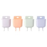 Multi-Purpose Plastic Wall Mounted Mobile Charging Holder Set (4 Pc) - Image 4