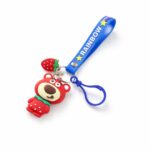Cute Teddy Bear Keychain with Rainbow Strap (1 Pc) - Image 5