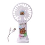 Cute Cartoon Rechargeable Handheld Fan (1 Pc) - Image 5