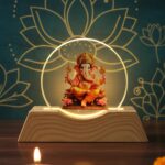 Premium 3D Lord Ganesha Acrylic LED Night Lamp (1 Pc) - Image 7