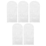 Pack of 5 Hanging Garment Cover Bags for Wardrobe (60 × 120 cm) - Image 5