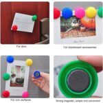 Yellow Board Magnets Circular Plastic Buttons (1 Pc) - Image 4