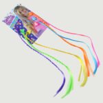 Colourful Braided Hair Extension Streaks for Girls & Kids (6 Pc) - Image 5