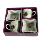 Ceramic Tea / cups / Mug Set Including Snacks (4 Pcs set) - Image 5
