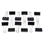 Extra Large Heavy-Duty Black Binder Clips Set (41 mm, 12 Pc) - Image 5