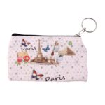 Small Paris Print Zipper Coin & Stationery Pouch (1 Pc) - Image 5