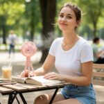 Portable Rechargeable LED Light Fan with Flexible Tripod Stand (1 Pc) - Image 8