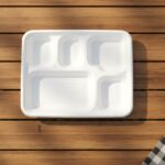 Vegnar 5 Compartment Compostable Bagasse Meal Tray 10 Pcs Set - Image 7