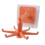 Orange 360° Rotating Wall Mounted Kitchen Utensils Hook Stand (1 Pc) - Image 4