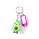 Cute Cartoon Character Keychain with Label Tag Holder (1 Pc) - Image 5