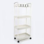 4 Layer Multipurpose Kitchen Storage Organizer Trolley with Wheels - Image 5