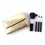 4 in 1 Professional Makeup Brush Set with Premium Storage Pouch (1 Pc) - Image 5