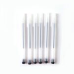 Transparent Smooth Writing Black Gel Pens Set of 6 Pieces - Image 5