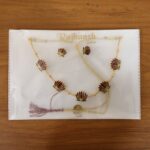 Traditional Lotus Design Necklace with Stud Earrings Set (1 Set) - Image 7