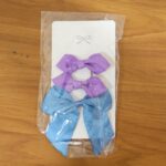 Elegant Satin Ribbon Bow Hair Clips Set (3 Pc) - Image 8