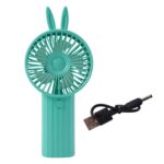 Cute Bunny Ear Design Portable USB Rechargeable Mini Handheld Fan (1 Pc) - Image 4