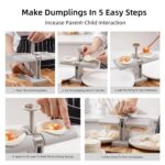 Double-Head Dumpling Maker Mold – Press Two Dumplings at Once (Brown Box) - Image 3